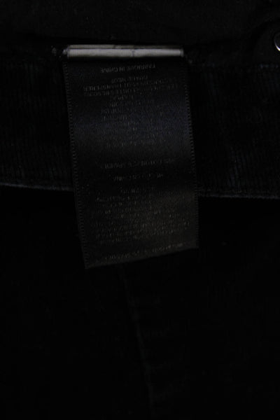 KUT from the Kloth Women Ankle Cropped Pants Black Cotton Button Size 4