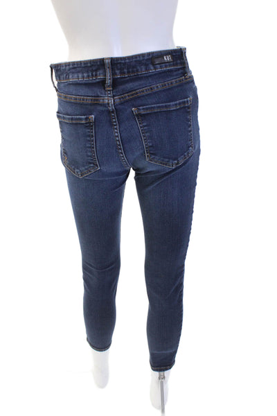 KUT from the Kloth Womens Ankle Skinny Dark Blue Jeans Mid Rise Size 26