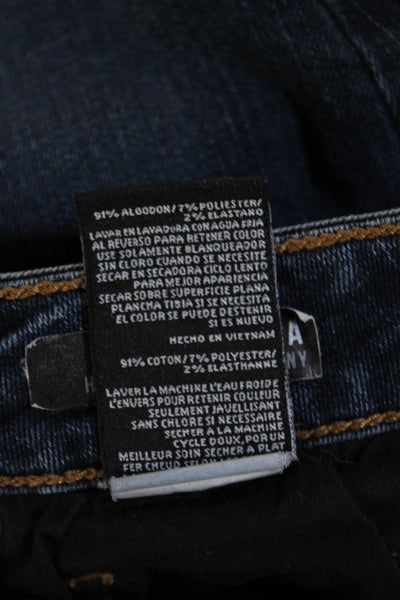 KUT from the Kloth Womens Ankle Skinny Dark Blue Jeans Mid Rise Size 26