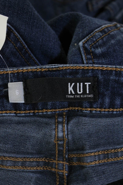 KUT from the Kloth Womens Ankle Skinny Dark Blue Jeans Mid Rise Size 26