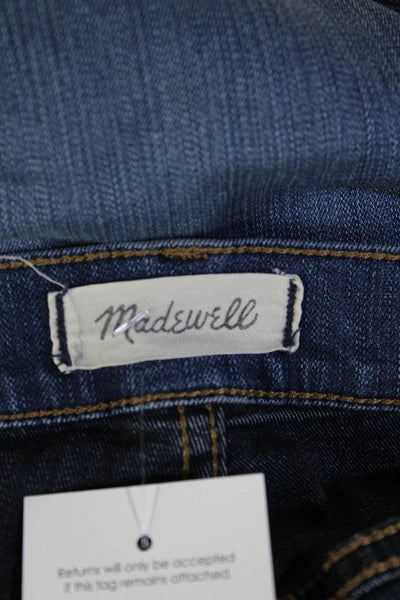 Madewell Womens Petite Skinny Cropped Ankle Dark Blue Jeans Size 27