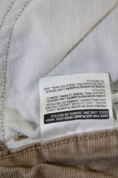 Levis Womens Ankle Jeggings Brown Button Fly 29in Inseam Size 27