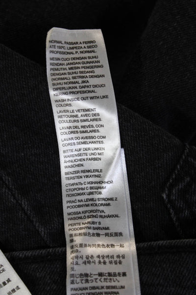Levis Womens Mom Tapered Jeans Black High Rise 99% Cotton Size 26