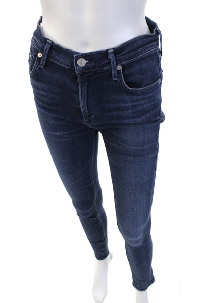 Citizens of Humanity Women Dark Blue Ankle Skinny Jeans Size 28