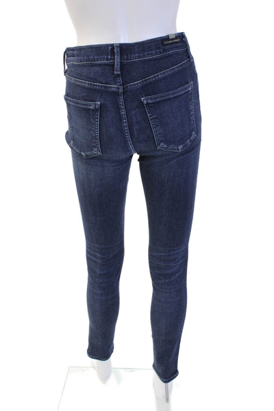 Citizens of Humanity Women Dark Blue Ankle Skinny Jeans Size 28