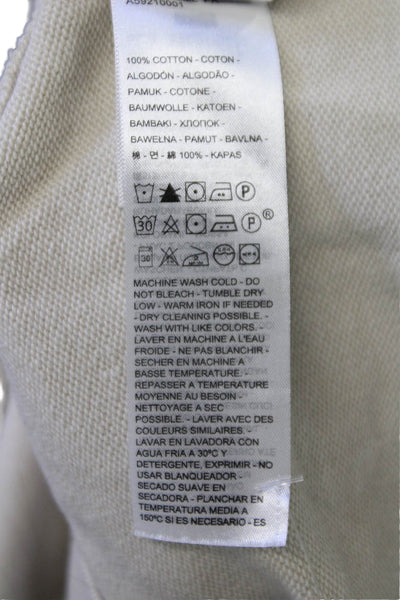 Levis Women Pullover Sweatshirts Beige Cotton Crew Neck Cowboy Size XS