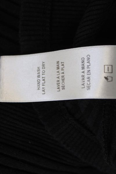 Frame Womens Black Supima Cotton Modal Crew Neck Short Sleeve T-Shirt Size XS