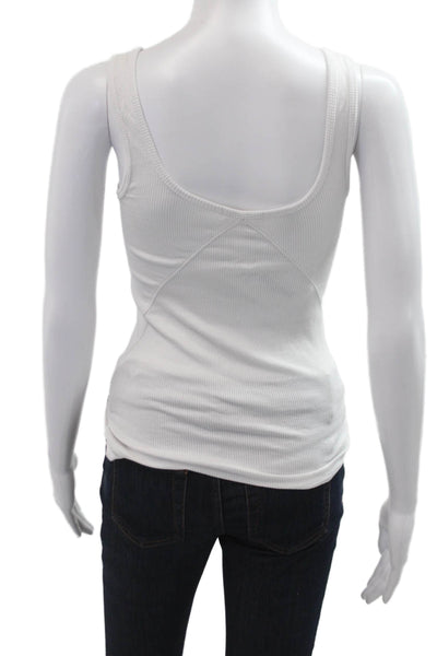 Rag & Bone Womens Basic White Tank Round Neck 95% Organic Cotton Size S