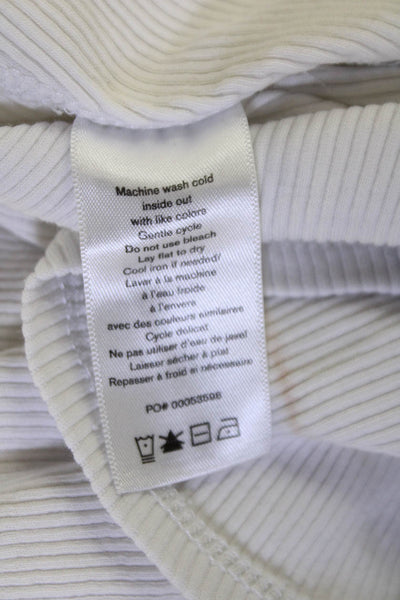 Rag & Bone Womens Basic White Tank Round Neck 95% Organic Cotton Size S