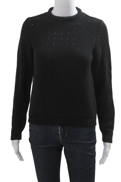 APC Unisex Pullover Sweater Black Crew Neck Long Sleeve Designer Size XS