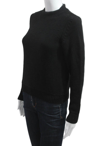 APC Unisex Pullover Sweater Black Crew Neck Long Sleeve Designer Size XS