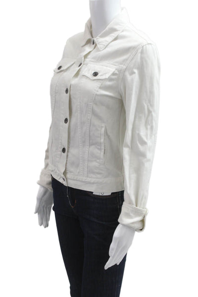 Rag & Bone Jean Women White Collared Button Longsleeve Jacket Size XS