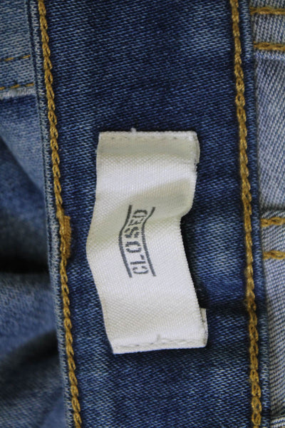 Closed Womens Dark Blue Ankle Skinny Mid-Rise Jeans Size 27