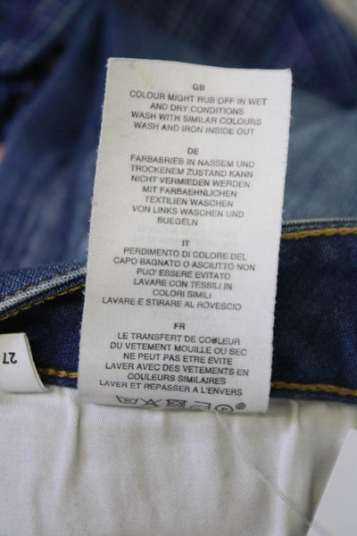 Closed Womens Dark Blue Ankle Skinny Mid-Rise Jeans Size 27