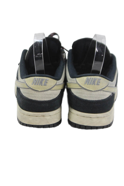 Nike Womens Leather Two-Toned Low Top Sneakers Black Size 8