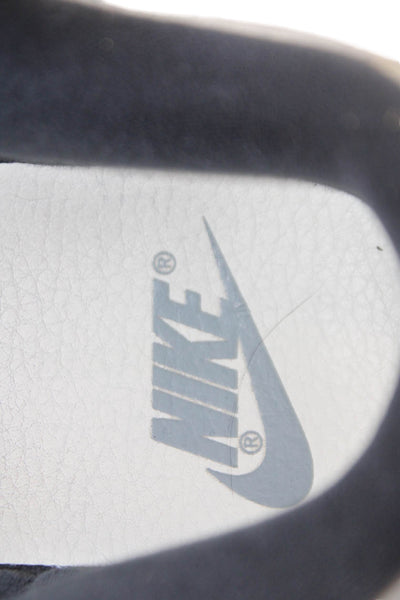 Nike Womens Leather Two-Toned Low Top Sneakers Black Size 8