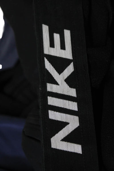 Nike Mens Black Jogger Sweatpants Drawstring Cotton Blend Sports Size M
