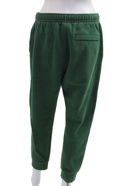 Nike Mens Green Jogger Sweatpants Cotton Blend Sports Size M