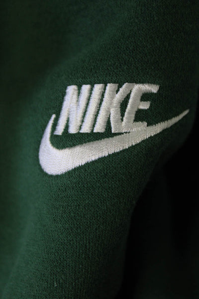 Nike Mens Green Jogger Sweatpants Cotton Blend Sports Size M
