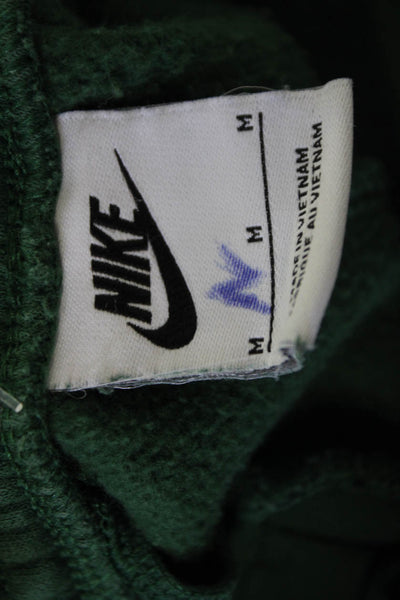 Nike Mens Green Jogger Sweatpants Cotton Blend Sports Size M