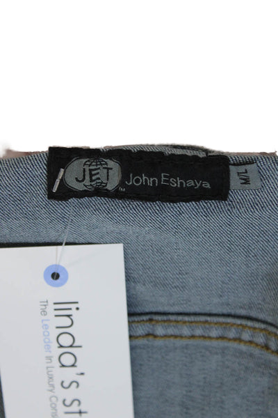 Jet John Eshaya Women Dark Blue 90s Collared Long Sleeve Button Jacket Size M