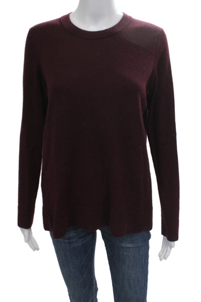 Vince Unisex Pullover Sweater Brown Wool Crew Neck Long Sleeve Size S