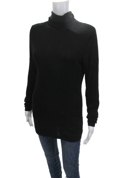Tommy Hilfiger Unisex Black Turtleneck Pullover Sweater Long Sleeve Size M