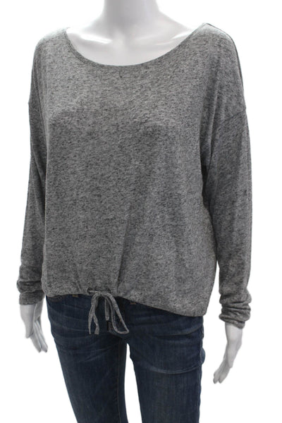 Sweaty Betty Women Jersey Long Sleeve Round Neck Gray Top Size M