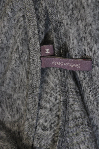 Sweaty Betty Women Jersey Long Sleeve Round Neck Gray Top Size M