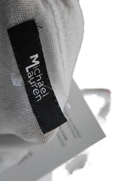 Michael Lauren Women Pullover Sweatshirt White Long Sleeve Size M