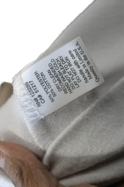 Michael Lauren Women Pullover Sweatshirt White Long Sleeve Size M