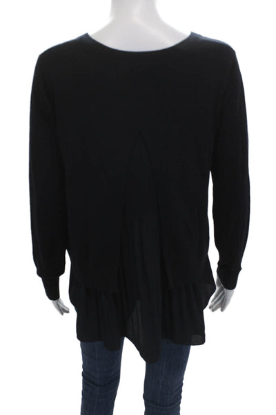 Club Monaco Unisex Long Sleeve Pullover Sweater Black Size S