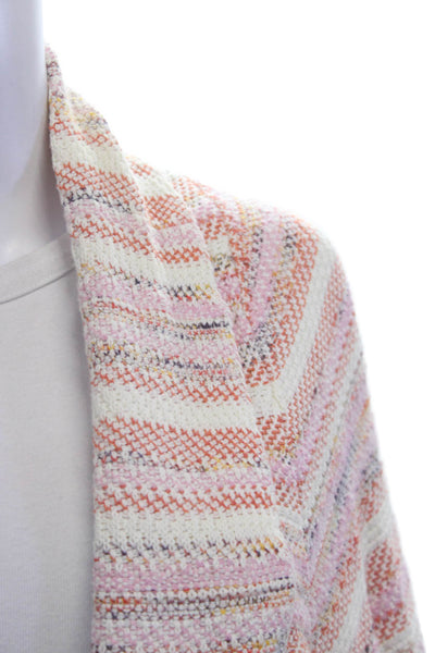 Moth Unisex Beige Striped Bohemian Cardigan Sweater Long Sleeve Size S