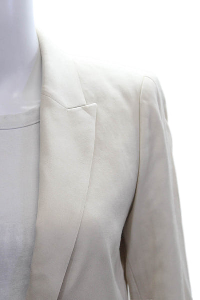 Reiss Unisex Beige Collared Button Blazer Long Sleeve Size 6