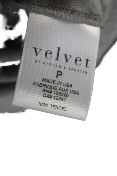 Velvet Women Maxi Dress Gray Sleeveless Tencel Beach Size PP
