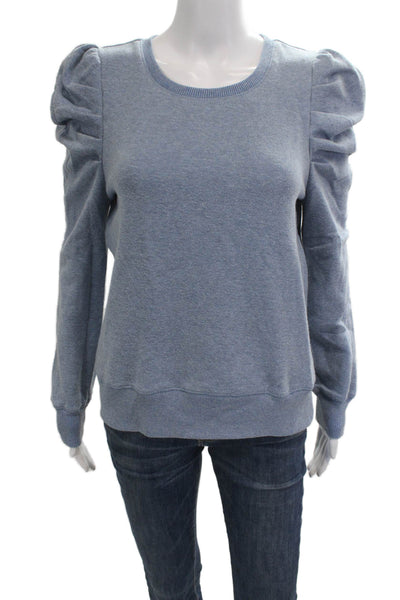 Rebecca Minkoff Unisex Light Blue Crew Neck Pullover Size S