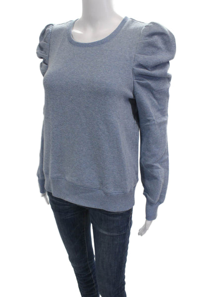 Rebecca Minkoff Unisex Light Blue Crew Neck Pullover Size S