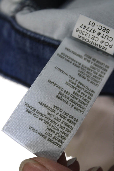 Current/Elliott Women Dark Blue Bootcut Jeans High Rise 33 Inseam Size 28