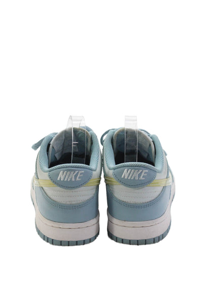 Nike Childrens Girls Dunk Low Lace Up Sneakers Ocean Bliss Blue Sz 7Y