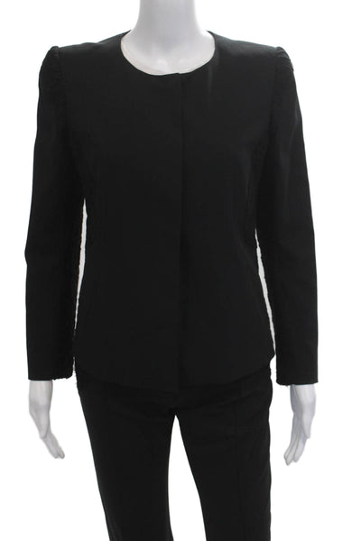 Nina Ricci Unisex 2 Piece Blazer Suit Pants Black Size 40