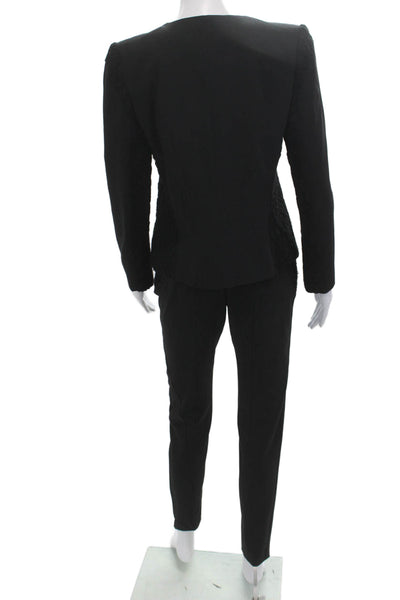 Nina Ricci Unisex 2 Piece Blazer Suit Pants Black Size 40