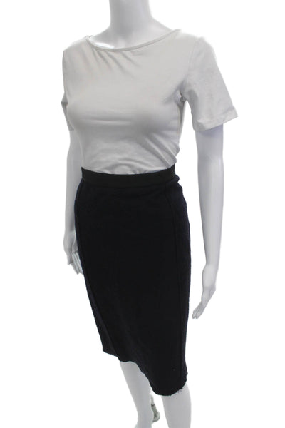 Nina Ricci Women 2 Piece Blazer Suit Black Collared Button Long Sleeve Size 40