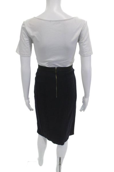 Nina Ricci Women 2 Piece Blazer Suit Black Collared Button Long Sleeve Size 40
