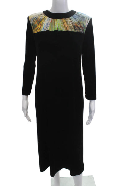Bendigo Unisex Black Knee Length Dress Zip 90% Poly 10% Lycra Size PP