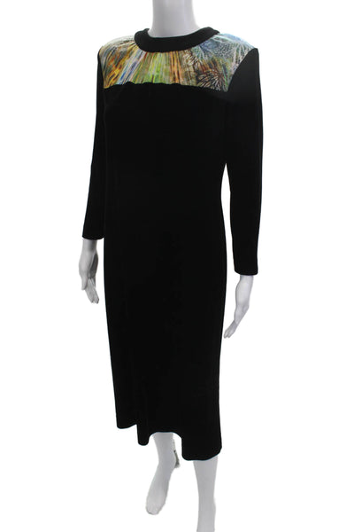 Bendigo Unisex Black Knee Length Dress Zip 90% Poly 10% Lycra Size PP