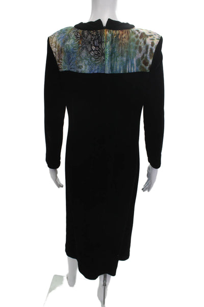 Bendigo Unisex Black Knee Length Dress Zip 90% Poly 10% Lycra Size PP
