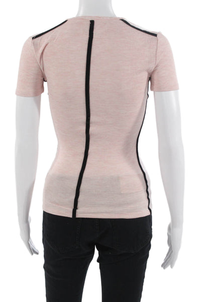 Rag & Bone Women Basic Pink Crewneck Short Sleeve T-Shirt Size 2XS