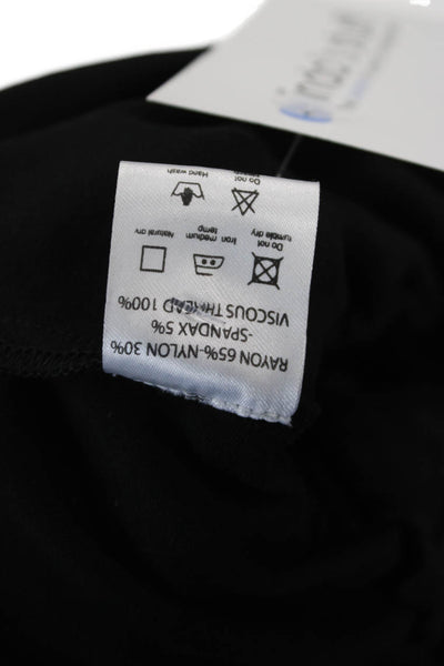 Cynthia Rowley Womens Black Tank Midi Dress Sleeveless Round Neck Size M