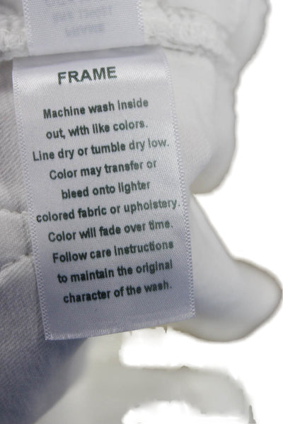 Frame Denim Women Ankle Skinny Jeans White Size 29