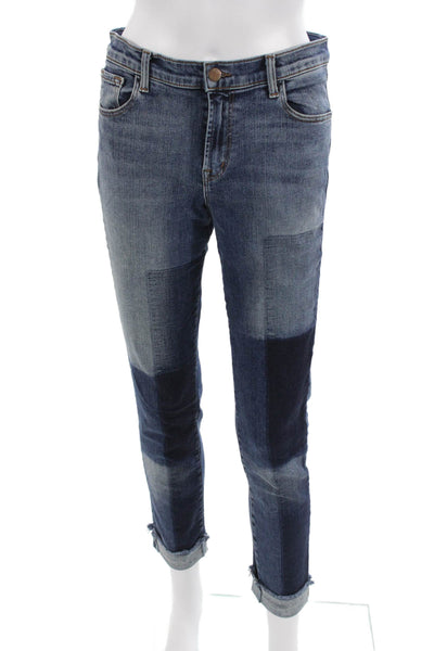 J Brand Womens Blue Ankle Cropped Mid Rise Jeans 98% Cotton 2% Poly Size 29